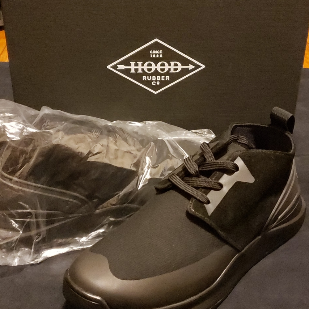 Men's Hood Rubber Black Lace-up Glidden Sneaker